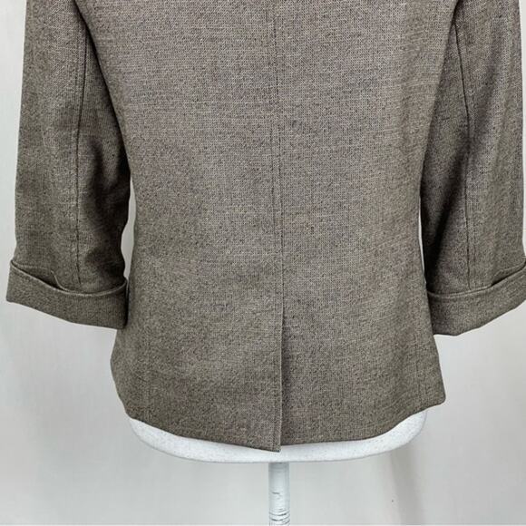 Lafayette 148 Virgin Wool Brown Tan Neutral Office Career Jacket NWOT Size 2 - Picture 8 of 13